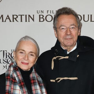 Michel Denisot et sa femme Martine Patier - Première du film "Les Trois Mousquetaires: Milady" au Grand Rex à Paris le 10 décembre 2023. © Coadic Guirec-Dominique Jacovides /Bestimage 