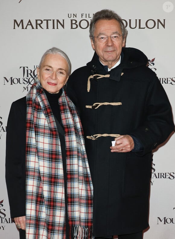 Michel Denisot et sa femme Martine Patier - Première du film "Les Trois Mousquetaires: Milady" au Grand Rex à Paris le 10 décembre 2023. © Coadic Guirec-Dominique Jacovides /Bestimage 