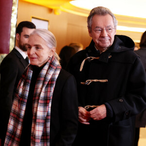 Michel Denisot et sa femme Martine Patier - Première du film "Les Trois Mousquetaires: Milady" au Grand Rex à Paris le 10 décembre 2023. © Coadic Guirec - Dominique Jacovides /Bestimage 