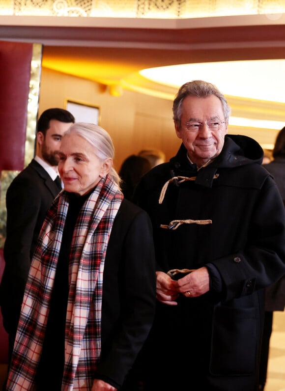 Michel Denisot et sa femme Martine Patier - Première du film "Les Trois Mousquetaires: Milady" au Grand Rex à Paris le 10 décembre 2023. © Coadic Guirec - Dominique Jacovides /Bestimage 