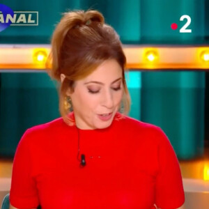 Léa Salamé sur le plateau de "Quelle époque" face à Michel Denisot.