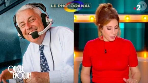 Léa Salamé sur le plateau de "Quelle époque" face à Michel Denisot.