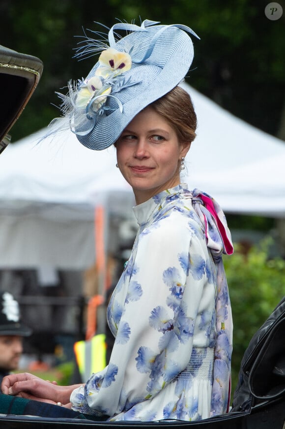 Louise Mountbatten-Windsor (Lady Louise Windsor) - Les membres de la famille royale britannique lors de la parade Trooping the Color à Londres, Royaume Uni, le 15 juin 2024. © Thomas Krych/ZUMA Press/Bestimage 