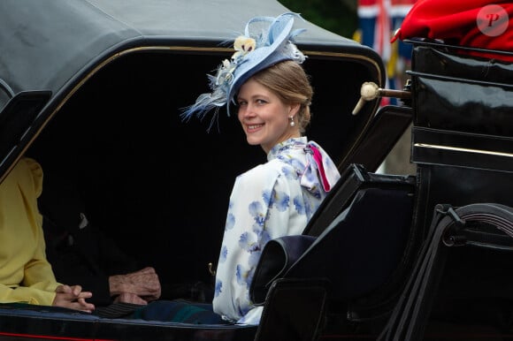 Louise Mountbatten-Windsor (Lady Louise Windsor) - Les membres de la famille royale britannique lors de la parade Trooping the Color à Londres, Royaume Uni, le 15 juin 2024. © Thomas Krych/ZUMA Press/Bestimage 