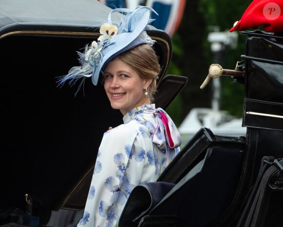 Louise Mountbatten-Windsor (Lady Louise Windsor) - Les membres de la famille royale britannique lors de la parade Trooping the Color à Londres, Royaume Uni, le 15 juin 2024. © Thomas Krych/ZUMA Press/Bestimage 