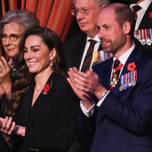 Le prince William, prince de Galles, Catherine Kate Middleton, princesse de Galles - La famille royale du Royaume Uni assiste au Festival du souvenir (Festival of Remembrance) au Royal Albert Hall, Londres le 9 novembre 2024. © Chris Ratcliffe / Pool / Julien Burton via Bestimage