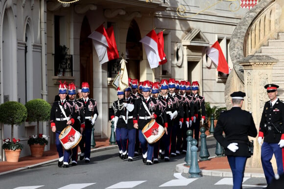 La famille princière de Monaco arrive à la cathédrale Notre-Dame Immaculée pour la messe solennelle d'action de grâce et un Te Deum, à l'occasion de la Fête Nationale de Monaco le 19 novembre 2024. © Dominique Jacovides - Bruno bebert / Bestimage 