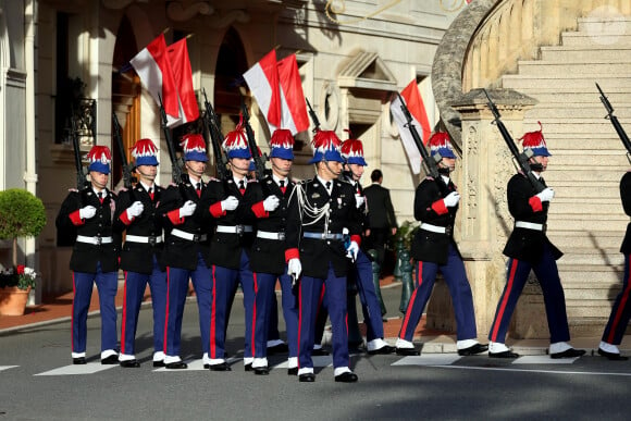 La famille princière de Monaco arrive à la cathédrale Notre-Dame Immaculée pour la messe solennelle d'action de grâce et un Te Deum, à l'occasion de la Fête Nationale de Monaco le 19 novembre 2024. © Dominique Jacovides - Bruno bebert / Bestimage 