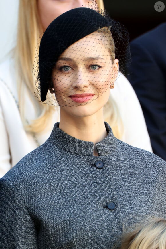 Beatrice Borromeo file le parfait amour avec Pierre Casiraghi depuis de nombreuses années maintenant. 
Beatrice Borromeo dans la cour du palais princier le jour de la fête nationale de Monaco. © Jean-Charles Vinaj / Pool Monaco / Bestimage