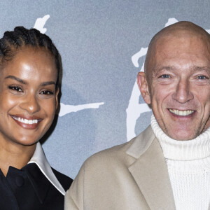 Vincent Cassel et sa compagne Narah Baptista lors de la première du film "Saint-Ex" au cinéma Pathé Wepler à Paris le 19 novembre 2024. © Olivier Borde / Bestimage