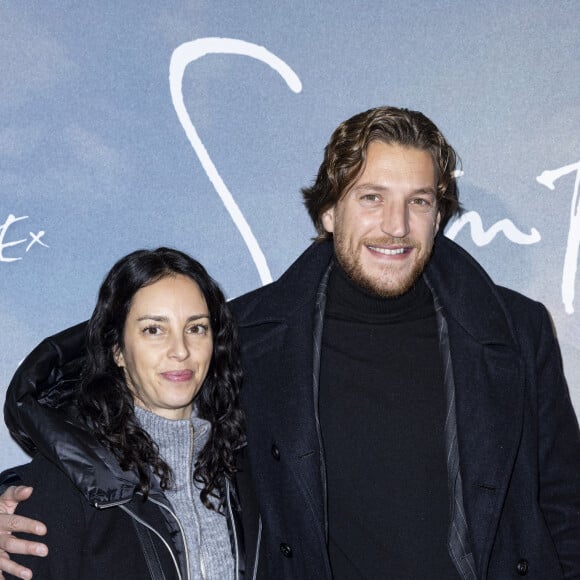 Jean Sarkozy et sa femme Jessica Sebaoun lors de la première du film "Saint-Ex" au cinéma Pathé Wepler à Paris le 19 novembre 2024. © Olivier Borde / Bestimage