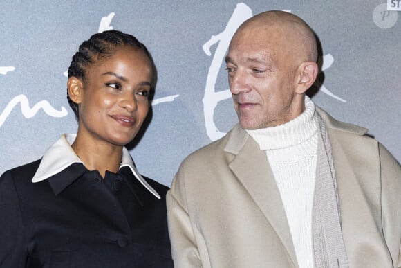 Vincent Cassel et sa compagne Narah Baptista lors de la première du film "Saint-Ex" au cinéma Pathé Wepler à Paris le 19 novembre 2024. © Olivier Borde / Bestimage