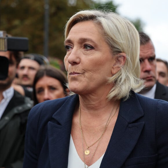 Rentrée parlementaire et discours de Marine Le Pen, Députée de la 11e circonscription du Pas-de-Calais, à Henin-Beaumont, France, le 8 septembre 2024. © Laurent Sanson/Panoramic/Bestimage