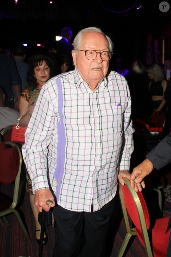 Semi Exclusif - Jean-Marie Le Pen lors de la soirée d'anniversaire de Pierre-Jean Chalençon (né le 23 juin 1970) au Oh! César-Paris le 29 juin 2022. © Philippe Baldini / Bestimage 