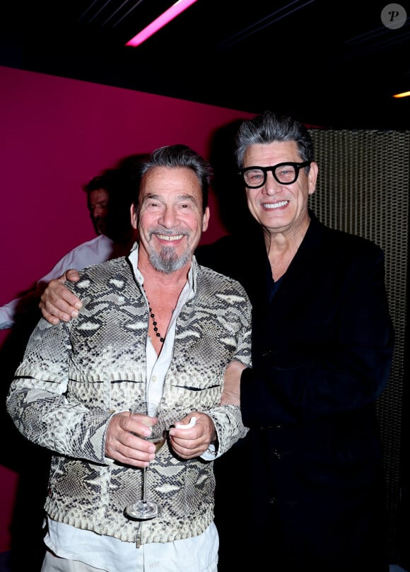 Florent Pagny et Marc Lavoine lors de la soirée de gala "Heroes for Imagine" qui a permis de récolter dix millions d'euros au profit de la recherche contre les maladies génétiques à Paris le 23 septembre 2024. © Dominique Jacovides / Bestimage 