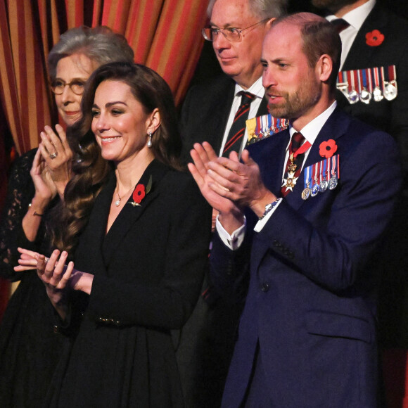 Le prince William, prince de Galles, Catherine Kate Middleton, princesse de Galles - La famille royale du Royaume Uni assiste au Festival du souvenir (Festival of Remembrance) au Royal Albert Hall, Londres le 9 novembre 2024. © Chris Ratcliffe / Pool / Julien Burton via Bestimage 