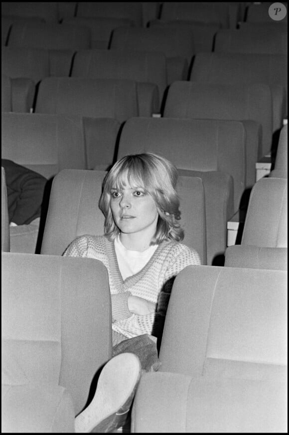 France Gall lors des répétitions du spectacle "Starmania" en 1979