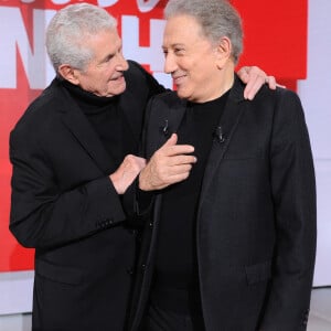 Exclusif - Claude Lelouch et Michel Drucker - Enregistrement de l'émission "Vivement dimanche" au studio Rive Gauche à Paris, présentée par M.Drucker et diffusée le 24 novembre sur France 3 © Guillaume Gaffiot / Bestimage