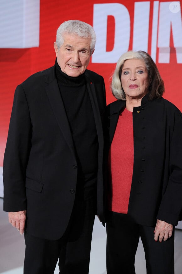 Exclusif - Claude Lelouch et Françoise Fabian - Enregistrement de l'émission "Vivement dimanche" au studio Rive Gauche à Paris, présentée par M.Drucker et diffusée le 24 novembre sur France 3 © Guillaume Gaffiot / Bestimage