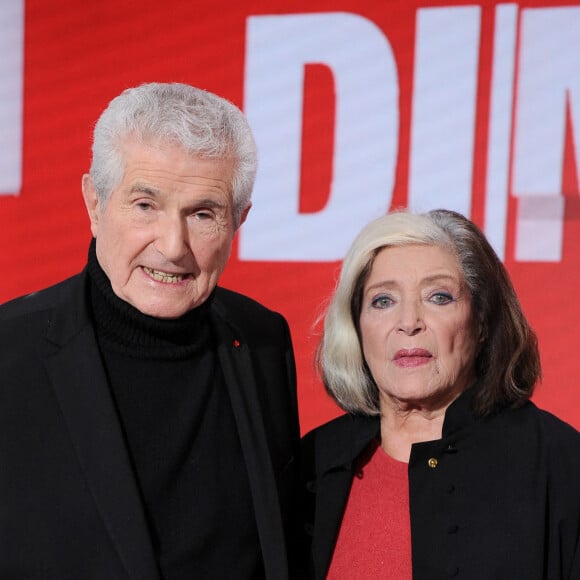 Exclusif - Claude Lelouch et Françoise Fabian - Enregistrement de l'émission "Vivement dimanche" au studio Rive Gauche à Paris, présentée par M.Drucker et diffusée le 24 novembre sur France 3 © Guillaume Gaffiot / Bestimage