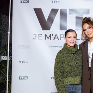 Exclusif - Camille Lellouche, Vitaa à la projection privée en avant-première du documentaire sur Vitaa (Charlotte Gonin) "Je m'appelle Charlotte" dans les locaux de TF1 à Boulogne Billancourt le 18 novembre 2024. Le documentaire sera diffusé le 22 novembre sur TMC en prime time et TF1+. © Pierre Perusseau / Bestimage 