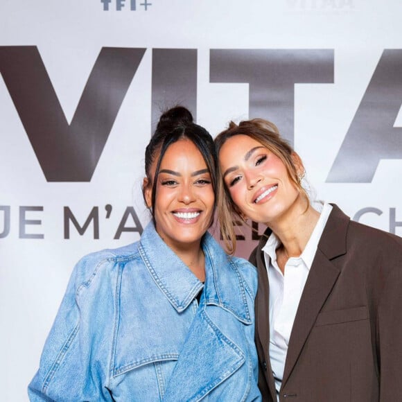 Exclusif - Amel Bent, Vitaa à la projection privée en avant-première du documentaire sur Vitaa (Charlotte Gonin) "Je m'appelle Charlotte" dans les locaux de TF1 à Boulogne Billancourt le 18 novembre 2024. Le documentaire sera diffusé le 22 novembre sur TMC en prime time et TF1+. © Pierre Perusseau / Bestimage 