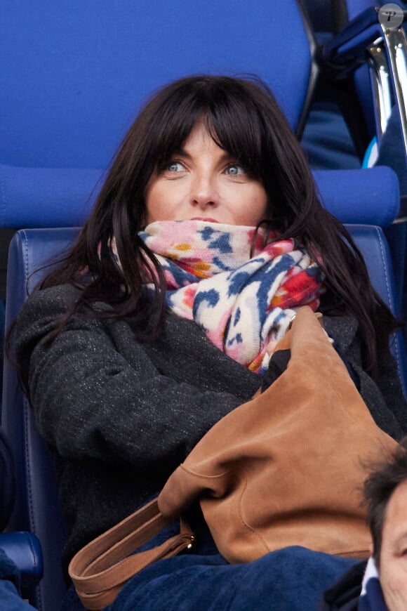 Pauline Delpech - Célébrités dans les tribunes du match de football de Ligue 2 entre le Paris FC et le FC Annecy au Stade Charlety à Paris le 23 novembre 2024. © Cyril Moreau/Bestimage