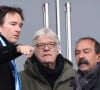 Futur actionnaire du Paris FC, Antoine Arnault a récemment expliqué son rapport avec le Paris-SG, futur rival potentiel en Ligue 1 et dans la capitale.
Antoine Arnault, Philippe Martinez - Célébrités dans les tribunes du match de football de Ligue 2 entre le Paris FC et le FC Annecy au Stade Charlety à Paris le 23 novembre 2024. © Cyril Moreau/Bestimage 