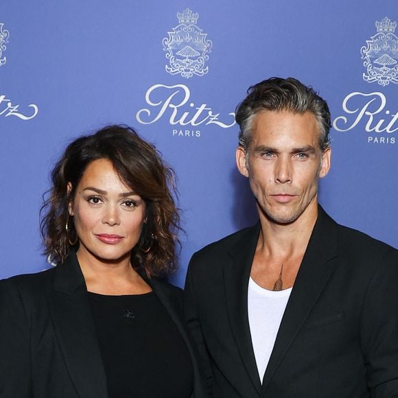 Lola Dewaere et son compagnon Gianni Giardinelli - Photocall des 125 ans du Ritz à Paris Le 14 septembre 2023. © Rachid Bellak/ Bestimage