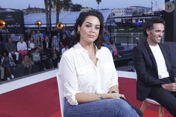 Semi-Exclusif - Lola Dewaere - L'équipe du film "Le petit Nicolas : qu'est-ce qu'on attend pour être heureux" sur le plateau de l'émission "Spéciale Cannes", présentée par D.Burki et diffusée sur Culture Box. Le 20 mai 2022 © Jack Tribeca / Bestimage