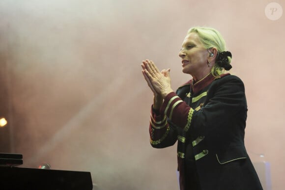 Véronique Sanson en concert pour l'ouverture du festival des Francofolies de La Rochelle. Le 11 juillet 2018