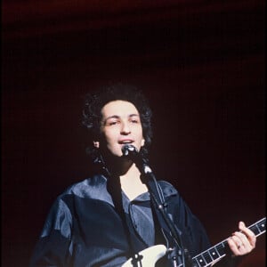 Archives - Michel Berger lors de son concert au Zenith de Paris en 1986.