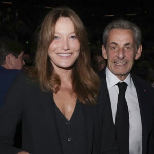 Au cours d'un entretien accordé à Guillaume Pley, Nicolas Sarkozy a évoqué ses quatre enfants nés d'unions différentes : Pierre (1985) et Jean (1986), Louis (1997) et Giulia (2011).
Exclusif - Carla Bruni-Sarkozy, Nicolas Sarkozy lors d'une cérémonie organisée par le Conseil des institutions juives de France (CRIF) en hommage aux victimes des attentats du Hamas du 7 octobre 2023 contre Israël, à l'occasion du premier anniversaire de l'événement, à Paris, le 7 octobre 2024. © Jack Tribeca / Bestimage