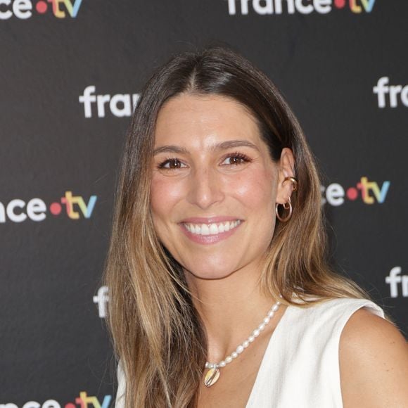 Laury Thilleman au photocall de la conférence de presse de rentrée de France Télévisions à Paris, France, le 4 septembre 2024. © Coadic Guirec/Bestimage 