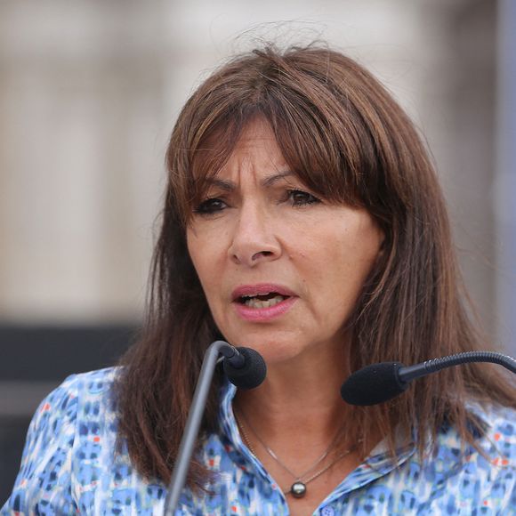 Anne Hidalgo - La maire de Paris lors de la commémoration du 50ème anniversaire du coup d'état au Chili à la Mairie de Paris. Le 11 septembre 2023 © Jonathan Rebboah / Panoramic / Bestimage