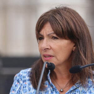 Anne Hidalgo - La maire de Paris lors de la commémoration du 50ème anniversaire du coup d'état au Chili à la Mairie de Paris. Le 11 septembre 2023 © Jonathan Rebboah / Panoramic / Bestimage