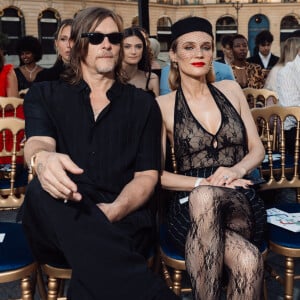 Diane Kruger, son fiancé Norman Reedus - Arrivées au défilé de mode "Vogue World" sur la Place Vendôme lors de la fashion week de Paris, le 23 juin 2024. © Tiziano Da Silva-Pierre Perusseau/Bestimage 