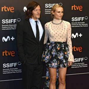 Norman Reedus et sa compagne Diane Kruger à la première de "Marlowe" au 70ème Festival du Film de Saint-Sébastien, le 24 septembre 2022. © Future-Image via Zuma Press/Bestimage 