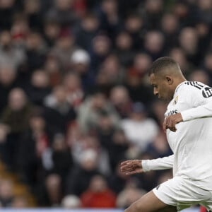 Kylian Mbappé avec le Real Madrid face à Liverpool, le 27 novembre 2024.