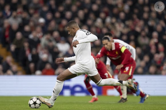 Kylian Mbappé avec le Real Madrid face à Liverpool, le 27 novembre 2024.