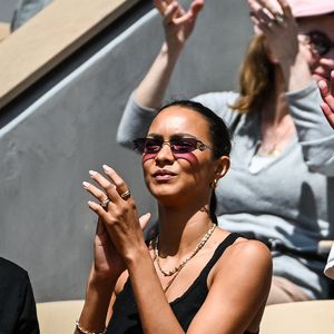 Joakim Noah avec sa femme Lais Ribeiro - Concert de Yannick Noah lors des internationaux de France de Tennis de Roland Garros 2023 à Paris le 27 mai 2023. © Matthieu Mirville/Bestimage 