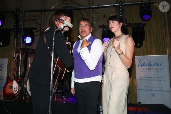 Exclusif - Nolwenn Leroy et Laurent Voulzy font un « boeuf » avec le groupe « The Love Beatles » - Dîner de Gala "Vaincre le cancer" au profit de la lutte contre les cancers dans les salons du Cercle de l’Union Interalliée à Paris le 17 Novembre 2024. © Bertrand Rindoff / Bestimage  No Web - Belgique et Suisse 