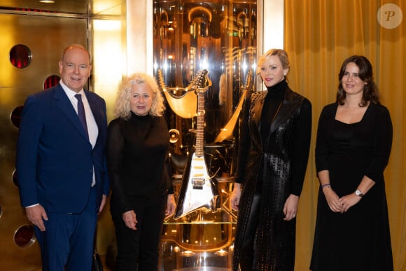 Le prince Albert II de Monaco et la princesse Charlene ont inauguré le 'New Moods', un live music bar, situé en dessous du Café de Paris à Monaco, le 30 novembre 2024. © Olivier Huitel/Pool Monaco/Bestimage