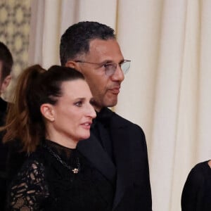 Camille Cottin, Roschdy Zem, Sarah Poniatowski au photocall de la soirée d'anniversaire pour les 20 ans du Festival International du Film de Marrakech, Maroc, le 25 novembre 2023. © Dominique Jacovides/Bestimage