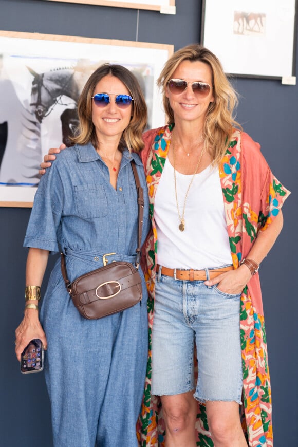 Exclusif - Alexia Laroche-Joubert et Sarah Poniatowski dans l'Espace VIP de la 9ème édition du "Longines Paris Eiffel Jumping" au Champ de Mars à Paris, France, le 24 juin 2024. © Perusseau-Veeren/Bestimage