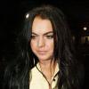 Lindsay Lohan sortant avec sa soeur Ali de la boîte Les deux Night Club à Hollywood le 1er avril 2010