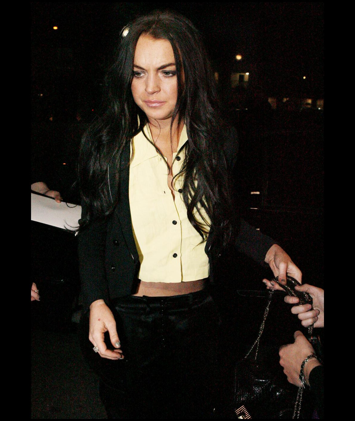 Photo Lindsay Lohan sortant avec sa soeur Ali de la boîte Les deux Night Club à Hollywood le