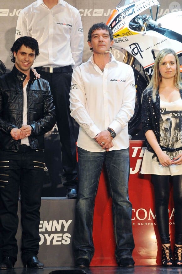 Antonio Banderas présentait le 5 avril 2010 son écurie Jack&Jones, engagée en Moto 2 (600 cc)