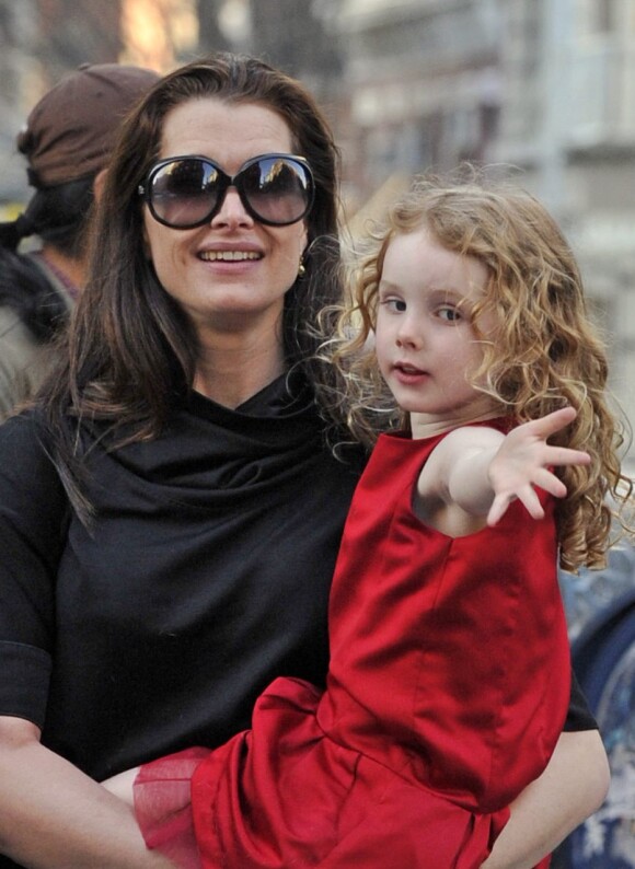 L'actrice américaine Brooke Shields et sa fille Grier