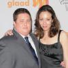 Chaz Bono et sa future épouse Jeni, à la 21e cérémonie des Glaad Media Awards, samedi 17 avril, à Century City, en Californie.